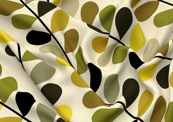 Orla Kiely Multi Stem, Yellow - Made to Measure Curtains - Image 4